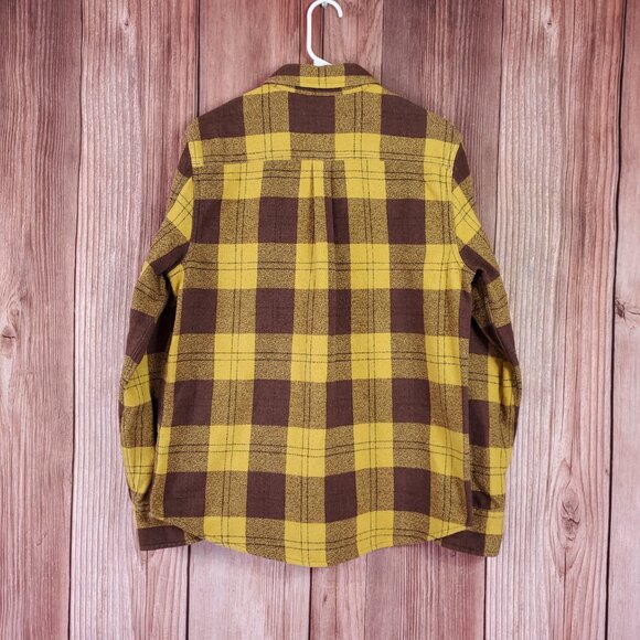 Wellen Huckberry Mens Medium Brushed Hazy Flannel Shirt Button Up Plaid - Picture 2 of 13